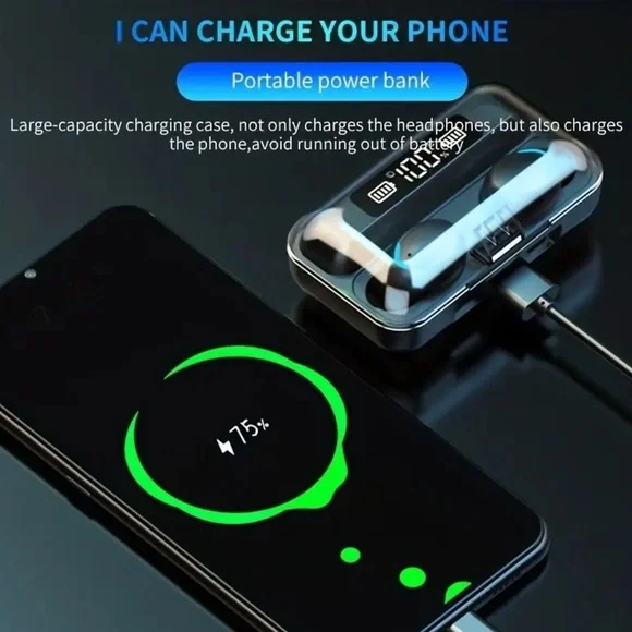 Wireless Bluetooth Headphones - Black - Picture 2 of 2